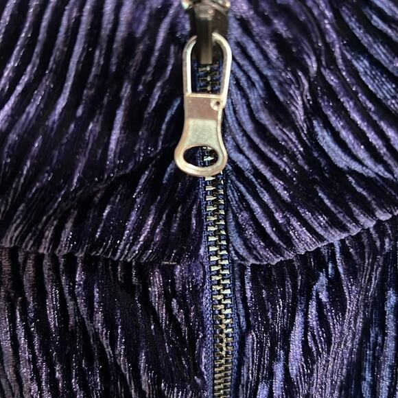 $295 PatBO textures velvet turtleneck S purple - Picture 14 of 14
